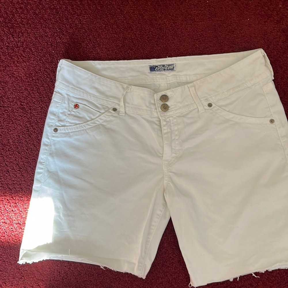 Hudson cutoff white shorts Size 32